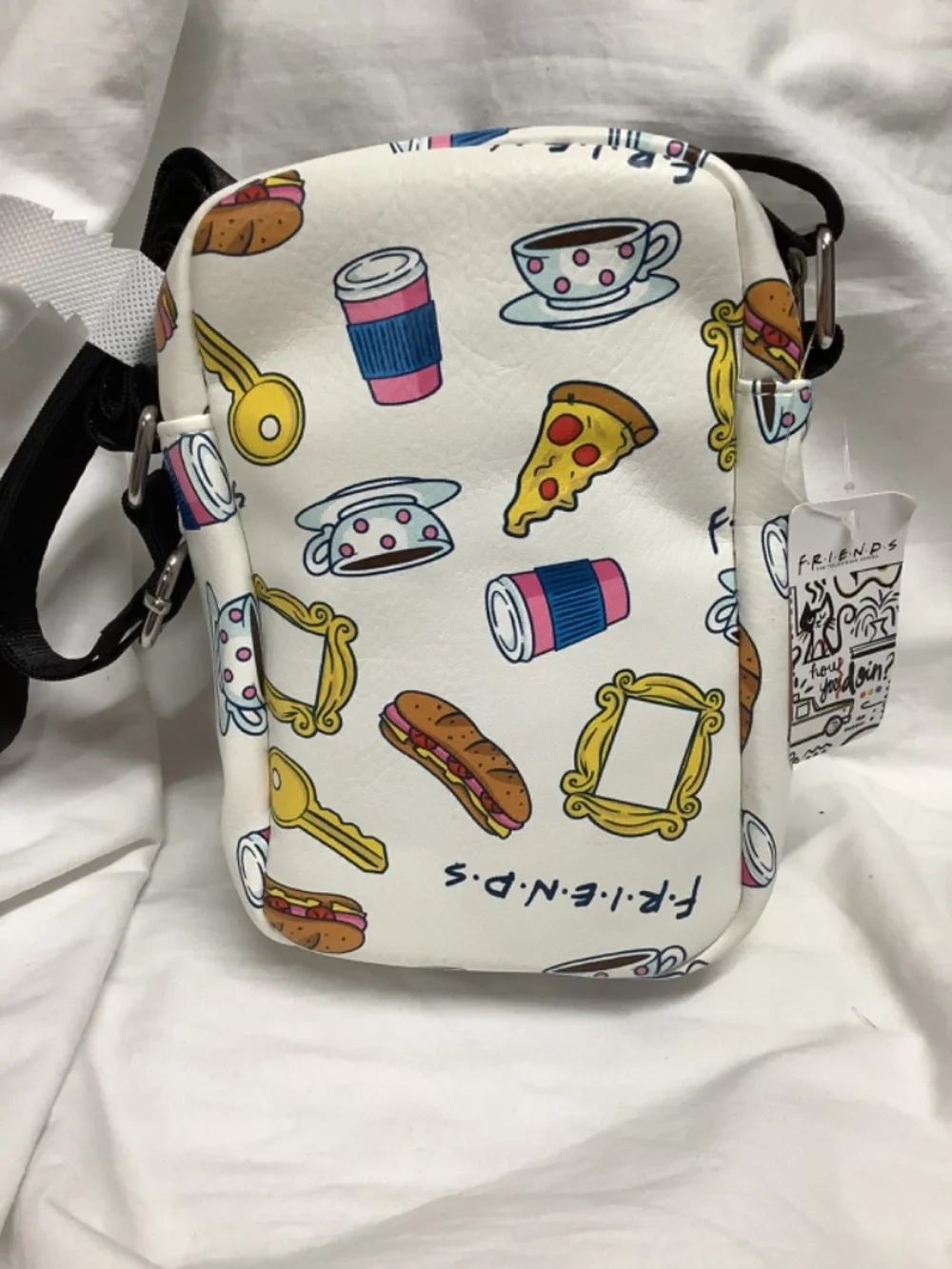 Buckle Down Crossbody Bag “Friends”